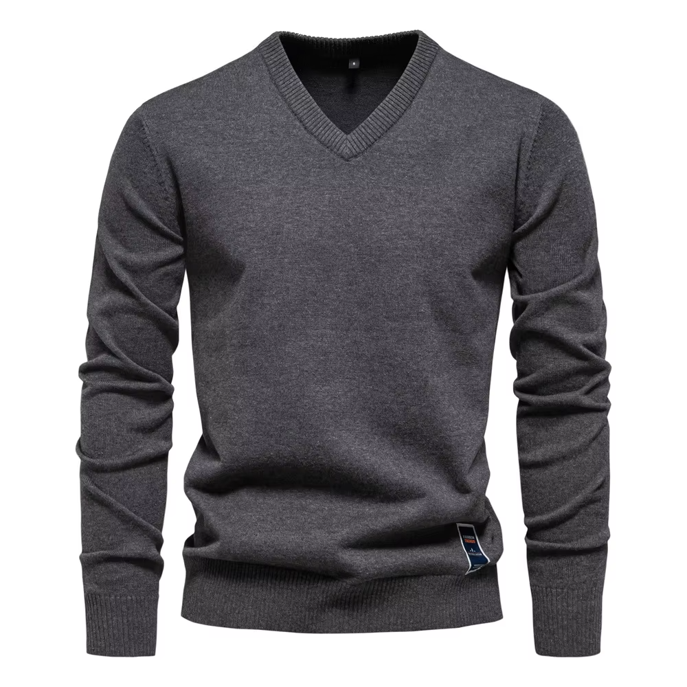 Men's V-Neck Pullover Sweater