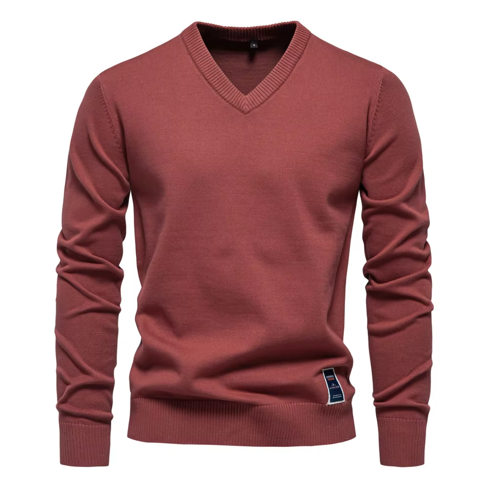 Men's V-Neck Pullover Sweater